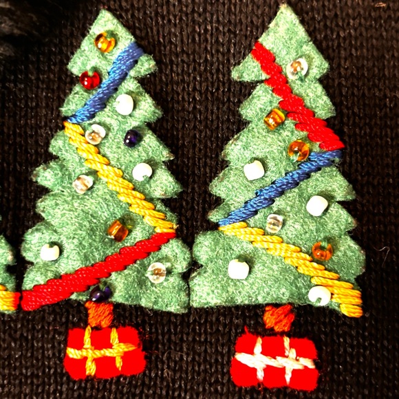 Vintage Michael Simon 1998 Holiday Christmas Cardigan Sweater Large Sweater XL - Picture 6 of 14